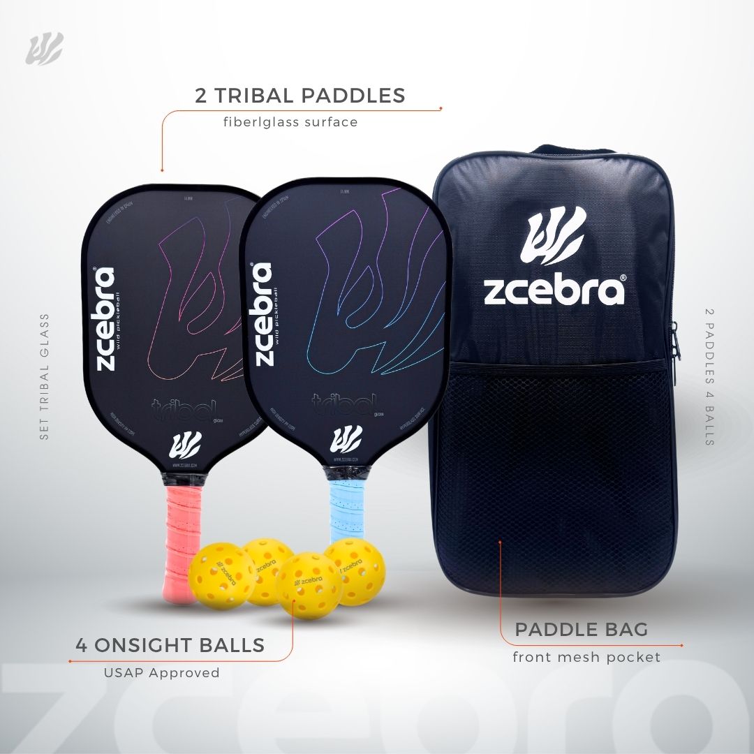 Set de Pickleball 2 palas 4 bolas