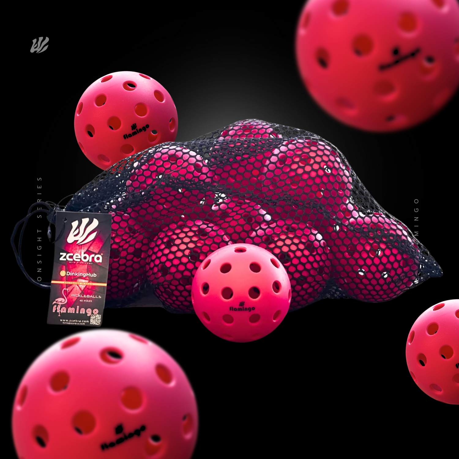 Pack of 12 Balls Flamingo Edition