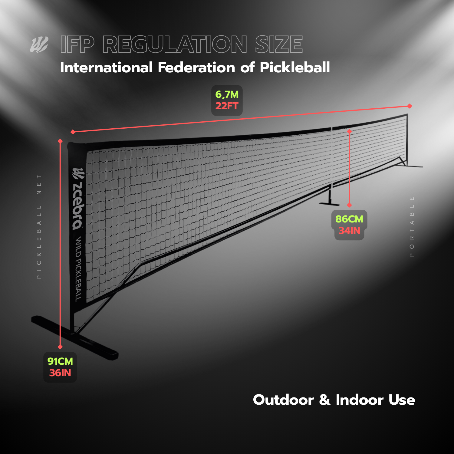Red de Pickleball Oficial Bolsa de transporte