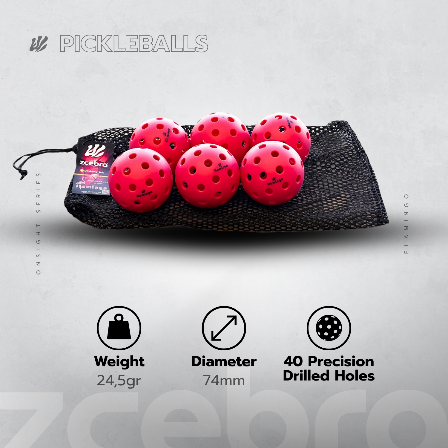 Pack de 6 Bolas Flamingo Edition