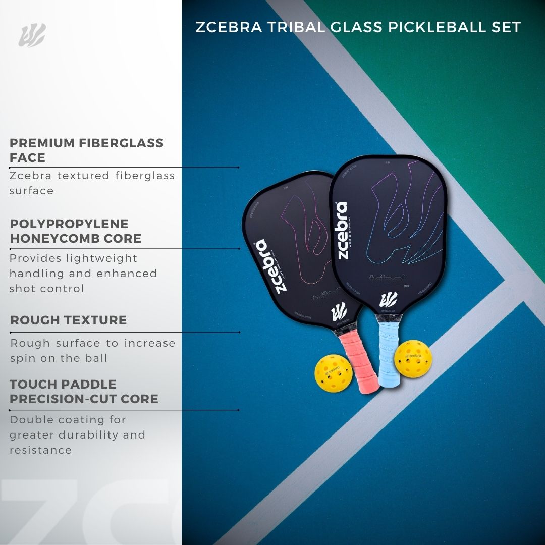 Set de Pickleball 2 palas 4 bolas