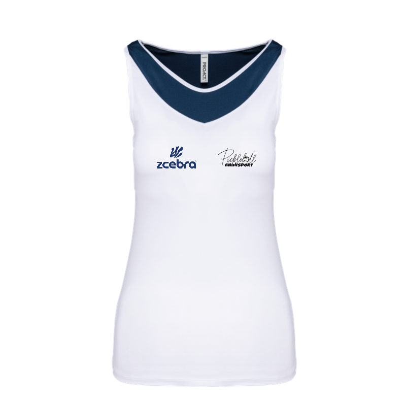 Camiseta Bicolor Sin Mangas