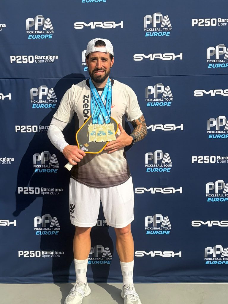 Ángel Trigo y Alberto López jugadores Zcebra ganadores en el PPA Barcelona 250 de pickleball